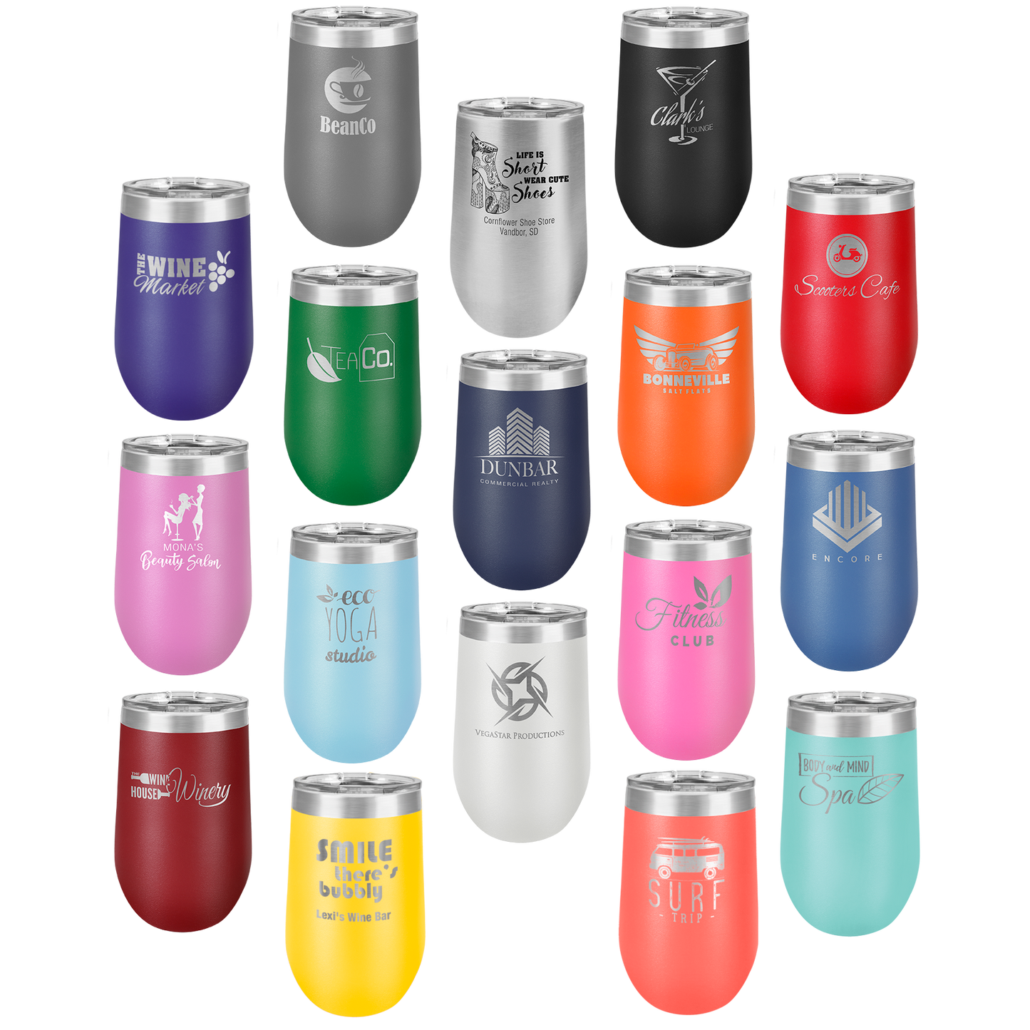 Polar Camel 16 OZ Wine Tumbler (Stemless)