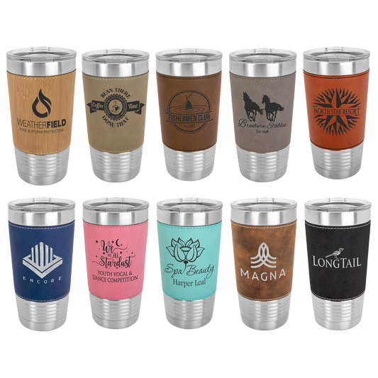 Polar Camel 20 OZ Leatherette Tumbler
